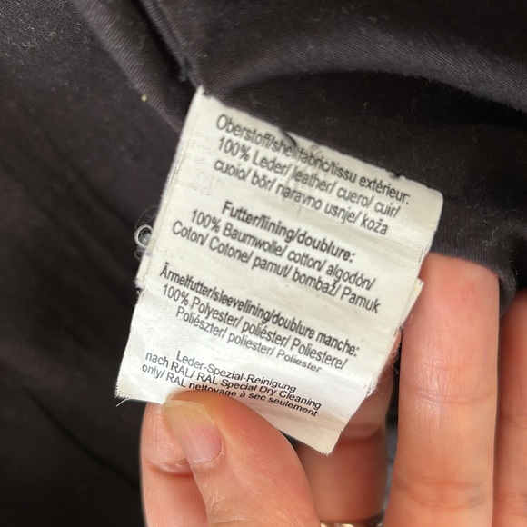 Tom Tailor Leather Bomber Jacket - Picture 7 of 9